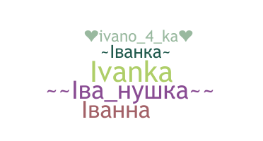 နာမ်မြောက်မည့်အမည် - Ivanka