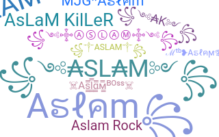 နာမ်မြောက်မည့်အမည် - Aslam