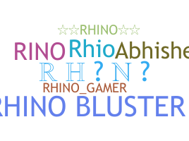 နာမ်မြောက်မည့်အမည် - Rhino