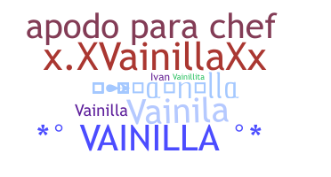 နာမ်မြောက်မည့်အမည် - vainilla