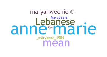 နာမ်မြောက်မည့်အမည် - Maryanne
