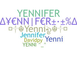 နာမ်မြောက်မည့်အမည် - Yennifer
