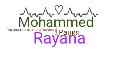နာမ်မြောက်မည့်အမည် - Rayana