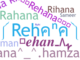 နာမ်မြောက်မည့်အမည် - Rehana