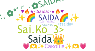 နာမ်မြောက်မည့်အမည် - Saida