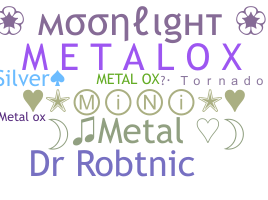 နာမ်မြောက်မည့်အမည် - metalox