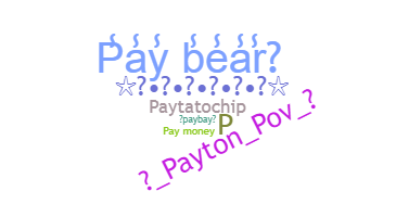 နာမ်မြောက်မည့်အမည် - Payton