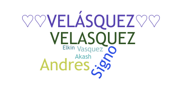 နာမ်မြောက်မည့်အမည် - Velasquez