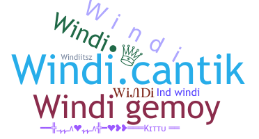 နာမ်မြောက်မည့်အမည် - Windi