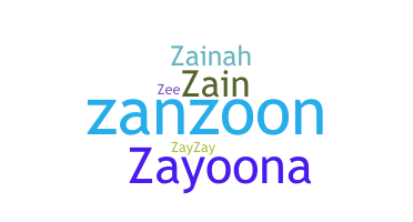 နာမ်မြောက်မည့်အမည် - Zainah