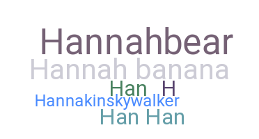 နာမ်မြောက်မည့်အမည် - Hannah