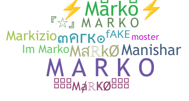နာမ်မြောက်မည့်အမည် - Marko