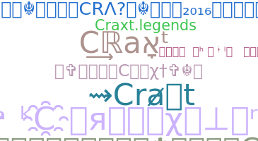 နာမ်မြောက်မည့်အမည် - Craxt