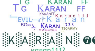 နာမ်မြောက်မည့်အမည် - Karan111