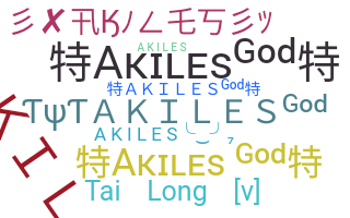 နာမ်မြောက်မည့်အမည် - akiles