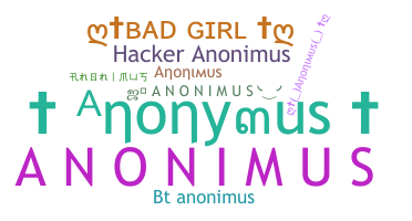 နာမ်မြောက်မည့်အမည် - Anonimus
