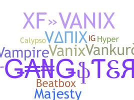 နာမ်မြောက်မည့်အမည် - vanix