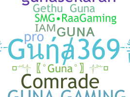 နာမ်မြောက်မည့်အမည် - Guna