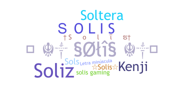 နာမ်မြောက်မည့်အမည် - Solis