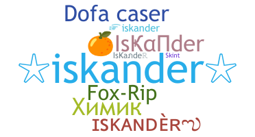 နာမ်မြောက်မည့်အမည် - Iskander