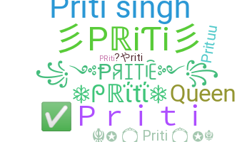 နာမ်မြောက်မည့်အမည် - Priti