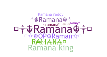 နာမ်မြောက်မည့်အမည် - Ramana