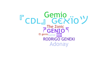 နာမ်မြောက်မည့်အမည် - Genio