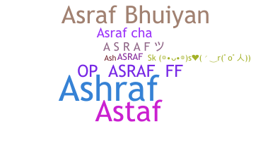 နာမ်မြောက်မည့်အမည် - Asraf