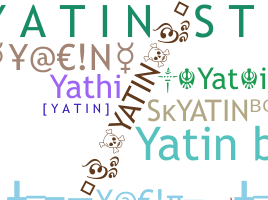 နာမ်မြောက်မည့်အမည် - yatin