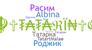 နာမ်မြောက်မည့်အမည် - Tatar