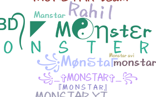 နာမ်မြောက်မည့်အမည် - Monstar