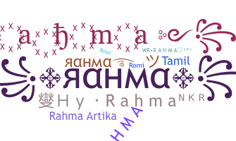 နာမ်မြောက်မည့်အမည် - Rahma