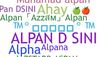 နာမ်မြောက်မည့်အမည် - Alpan