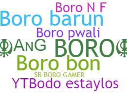 နာမ်မြောက်မည့်အမည် - Boro