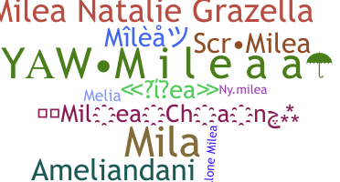 နာမ်မြောက်မည့်အမည် - Milea