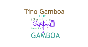 နာမ်မြောက်မည့်အမည် - Gamboa