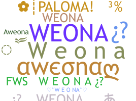 နာမ်မြောက်မည့်အမည် - Weona