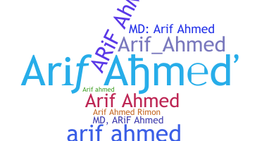 နာမ်မြောက်မည့်အမည် - Arifahmed