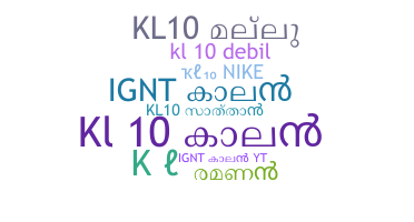 နာမ်မြောက်မည့်အမည် - KL10