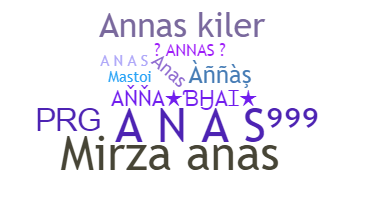 နာမ်မြောက်မည့်အမည် - Annas