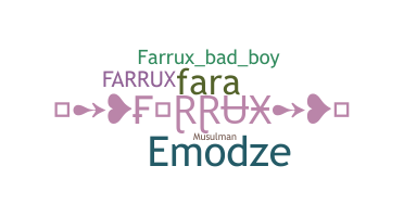 နာမ်မြောက်မည့်အမည် - Farrux