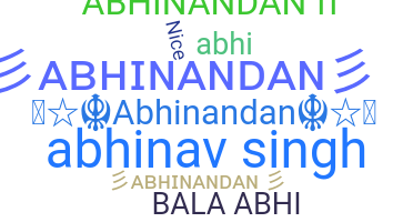 နာမ်မြောက်မည့်အမည် - Abhinandan