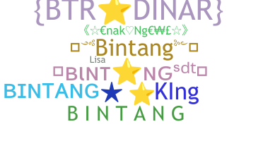 နာမ်မြောက်မည့်အမည် - Bintang