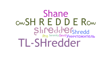 နာမ်မြောက်မည့်အမည် - Shredder