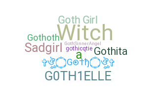 နာမ်မြောက်မည့်အမည် - Goth