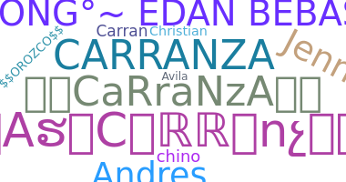 နာမ်မြောက်မည့်အမည် - Carranza