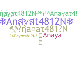 နာမ်မြောက်မည့်အမည် - Anayat4812N