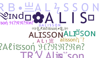 နာမ်မြောက်မည့်အမည် - Alisson