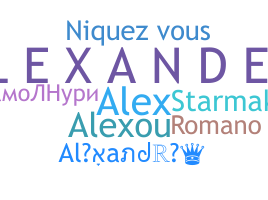 နာမ်မြောက်မည့်အမည် - Alexandre