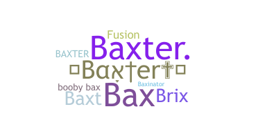 နာမ်မြောက်မည့်အမည် - Baxter
